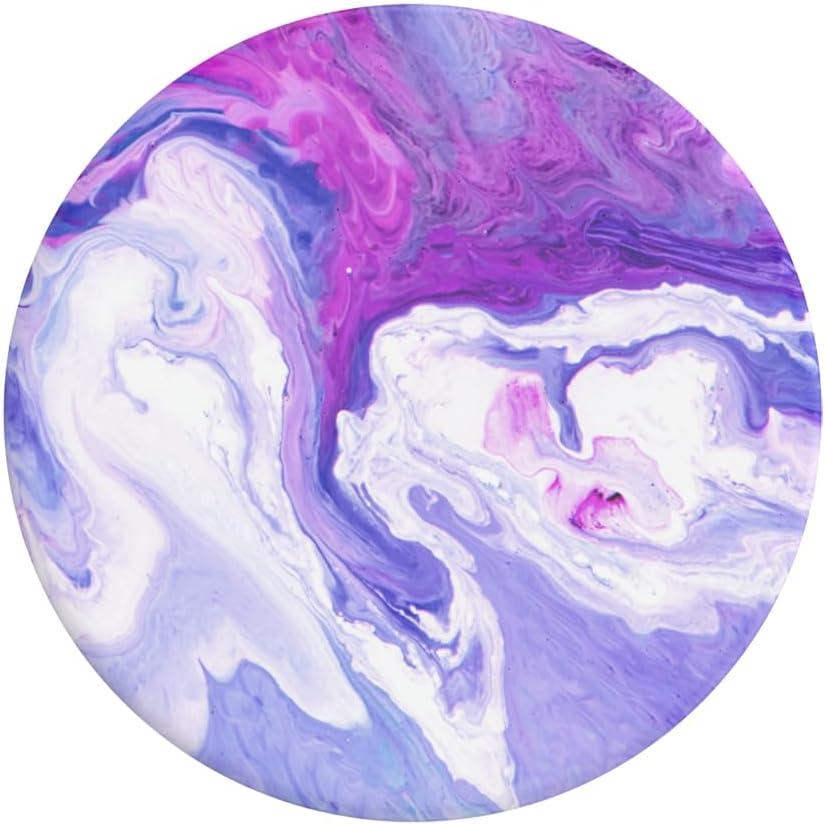 imagePopSockets Phone Grip for MagSafe Magnetic Holder Phone Stand Purple Enamel MosiacLavender Flow