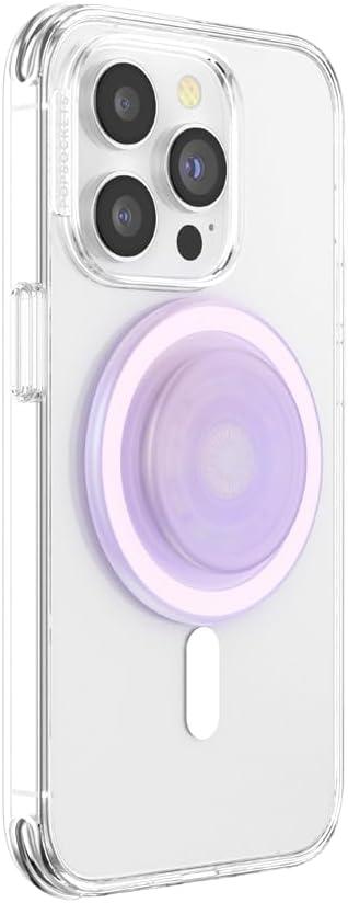 imagePopSockets Phone Grip for MagSafe Magnetic Holder Phone Stand Purple Enamel MosiacOpalescent