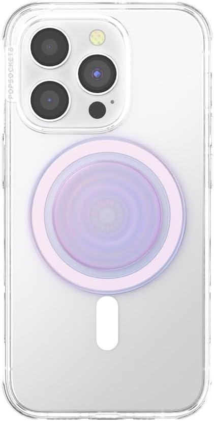 imagePopSockets Phone Grip for MagSafe Magnetic Holder Phone Stand Purple Enamel MosiacOpalescent