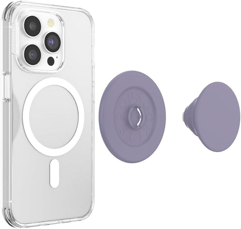 imagePopSockets Phone Grip for MagSafe Magnetic Holder Phone Stand Purple Enamel MosiacSoft Touch Dusk