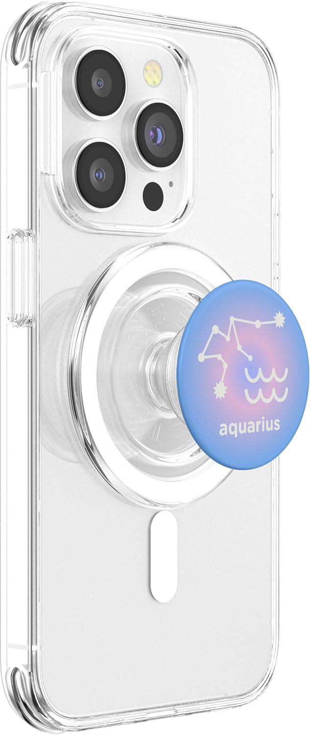 imagePopSockets Zodiac Phone Grip Aquarius Constellation PopSockets PopGrip for MagSafeMagnetic PopGrip