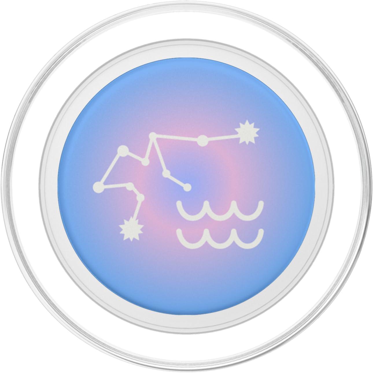 imagePopSockets Zodiac Phone Grip Aquarius Star Sign PopSockets PopGrip for MagSafeMagnetic PopGrip