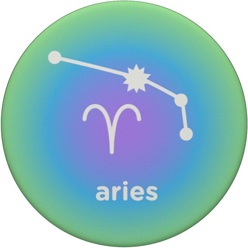 imagePopSockets Zodiac Phone Grip Aries Constellation PopSockets PopGrip for MagSafeAdhesive PopGrip
