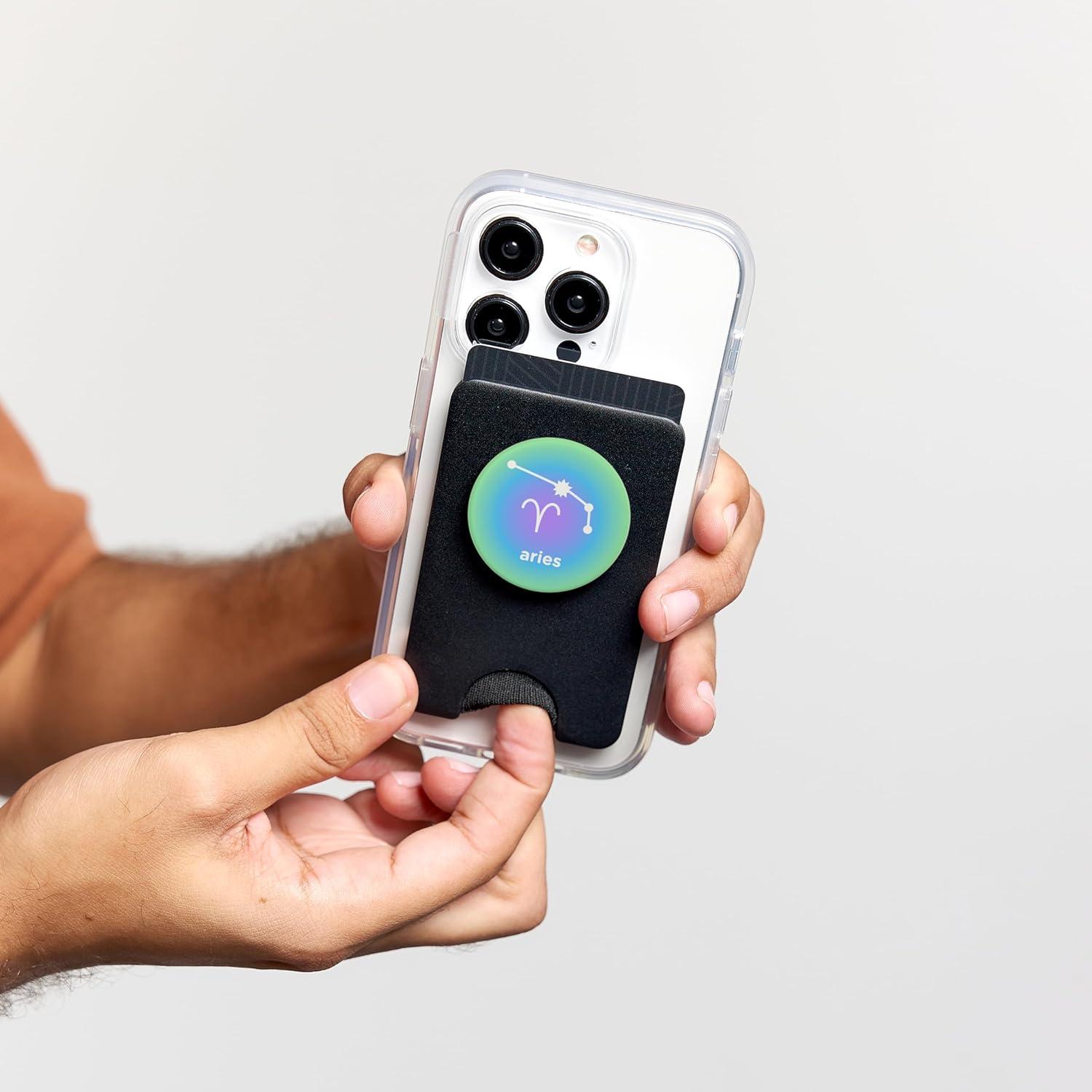 imagePopSockets Zodiac Phone Grip Aries Constellation PopSockets PopGrip for MagSafeMagnetic PopWallet