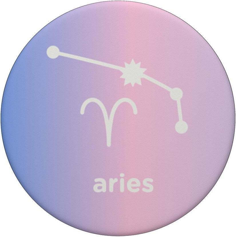 imagePopSockets Zodiac Phone Grip Aries Zodiac PopSockets PopGrip for MagSafeAdhesive PopGrip