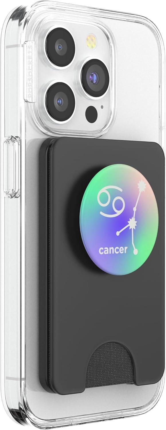 imagePopSockets Zodiac Phone Grip Cancer Zodiac Sign PopSockets PopGrip for MagSafeMagnetic PopWallet