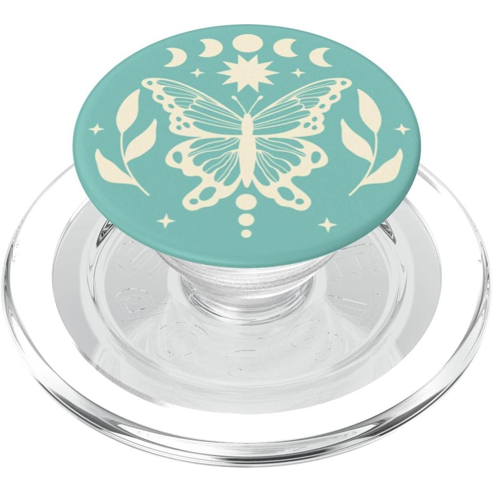 imagePopSockets Celestial Phone Grip Moonlight Wings PopSockets PopGrip for MagSafeMagnetic PopGrip