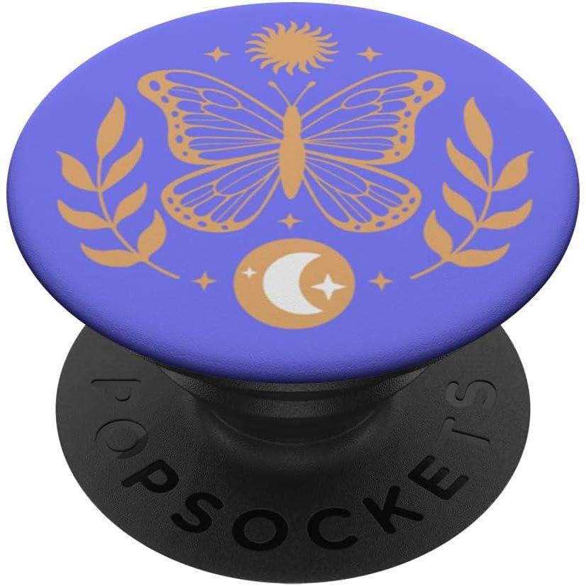 imagePopSockets Celestial Phone Grip Twilight Butterfly PopSockets PopGrip for MagSafeAdhesive PopGrip