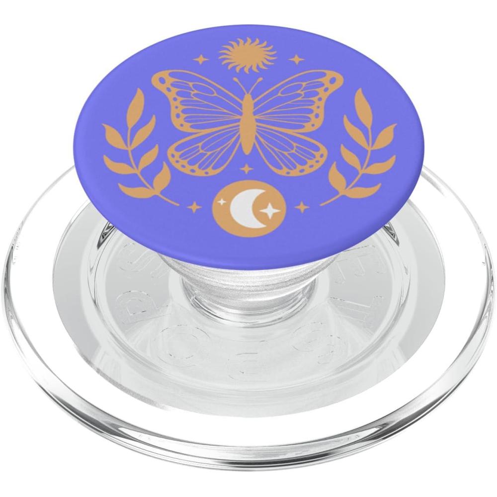 imagePopSockets Celestial Phone Grip Twilight Butterfly PopSockets PopGrip for MagSafeMagnetic PopGrip