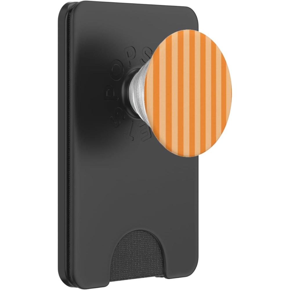 imagePopSockets Phone Grip Orange Stripe PopSockets PopGrip for MagSafeMagnetic PopWallet