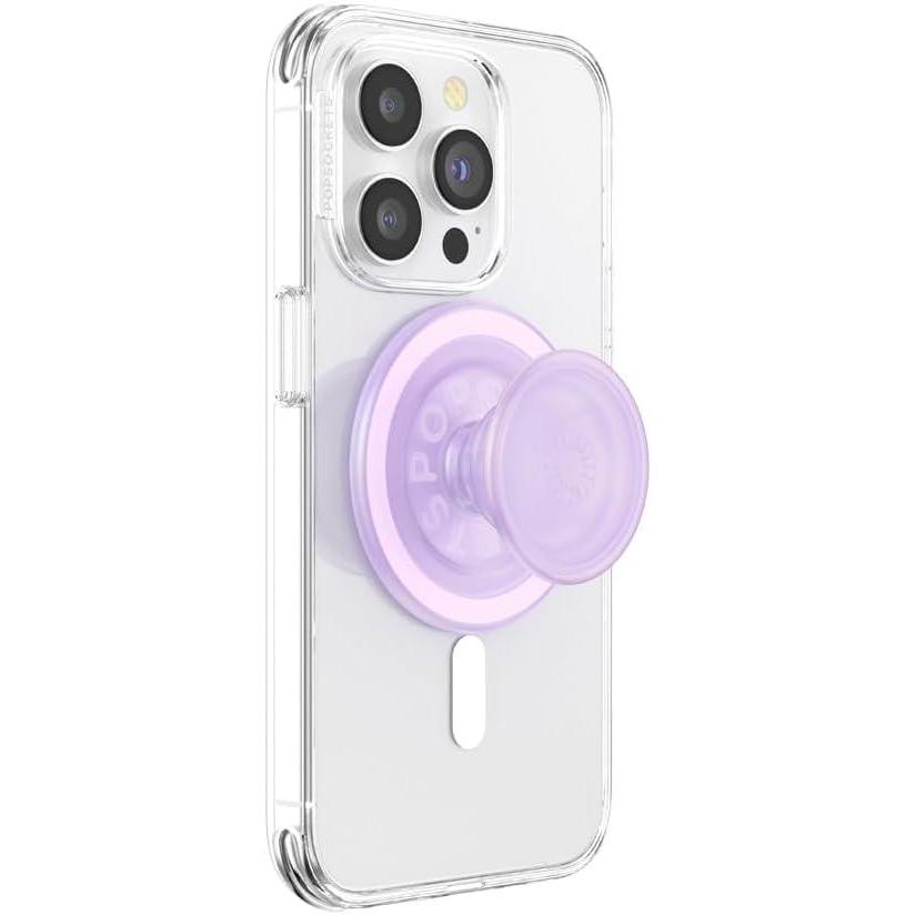 imagePopSockets Phone Grip for MagSafe Magnetic Holder Phone Stand Purple Enamel MosiacOpalescent
