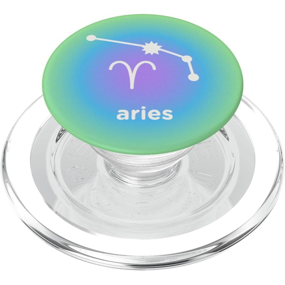 imagePopSockets Zodiac Phone Grip Aries Constellation PopSockets PopGrip for MagSafeMagnetic PopGrip