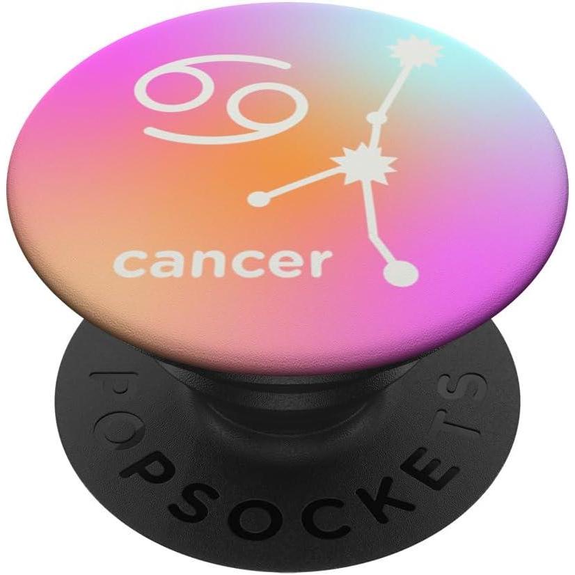 imagePopSockets Zodiac Phone Grip Cancer Constellation PopSockets PopGrip for MagSafeAdhesive PopGrip