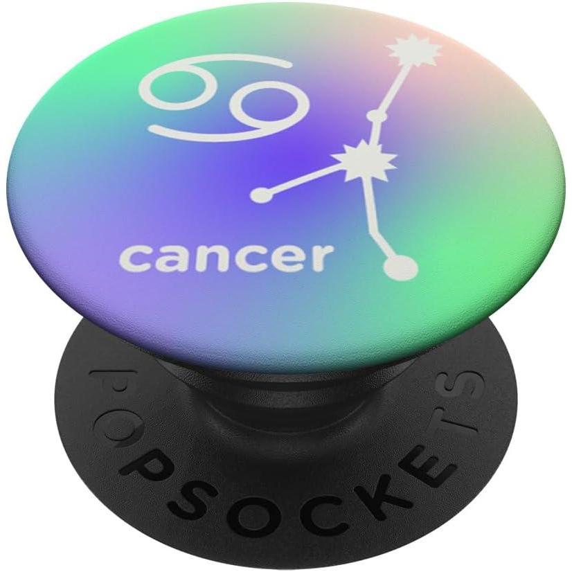 imagePopSockets Zodiac Phone Grip Cancer Zodiac Sign PopSockets PopGrip for MagSafeAdhesive PopGrip
