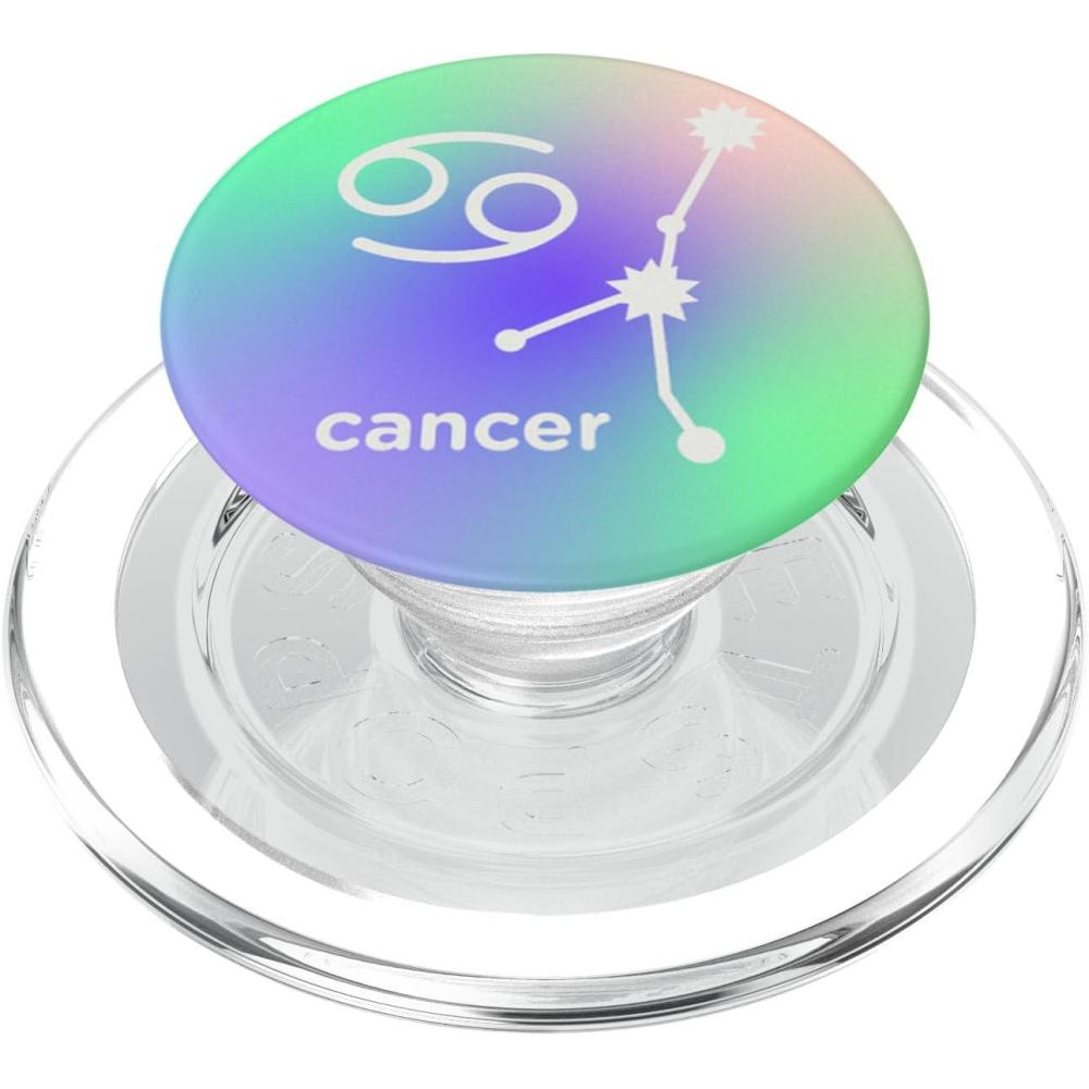 imagePopSockets Zodiac Phone Grip Cancer Zodiac Sign PopSockets PopGrip for MagSafeMagnetic PopGrip