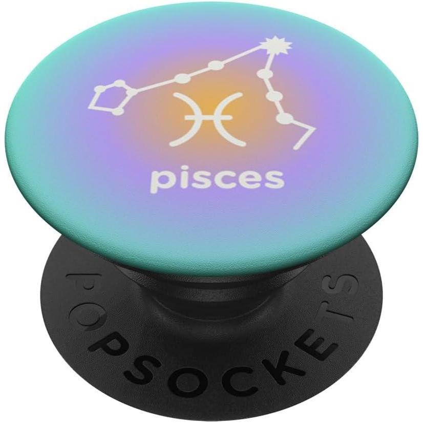 imagePopSockets Zodiac Phone Grip Pisces Zodiac PopSockets PopGrip for MagSafeAdhesive PopGrip