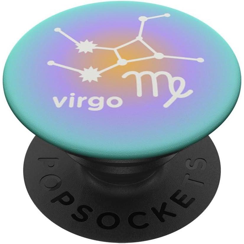 imagePopSockets Zodiac Phone Grip Virgo Constellation PopSockets PopGrip for MagSafeAdhesive PopGrip