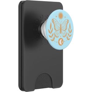 PopSockets Celestial Phone Grip – Sun & Moon Butterfly PopSockets PopGrip for MagSafe(Magnetic PopWallet)