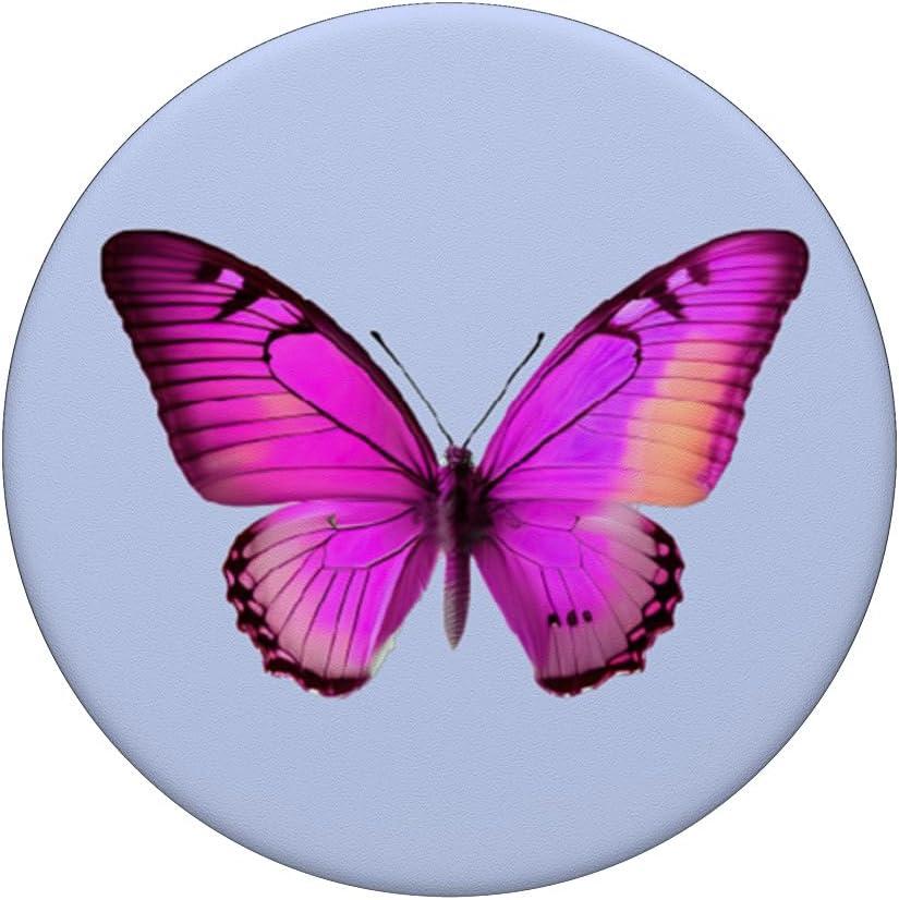 imagePopSockets Butterfly Phone Grip Magenta Flutterfly PopSockets PopGrip for MagSafeAdhesive PopGrip