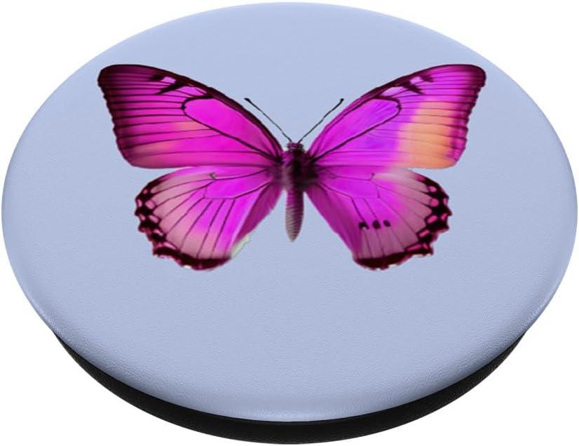 imagePopSockets Butterfly Phone Grip Magenta Flutterfly PopSockets PopGrip for MagSafeAdhesive PopGrip