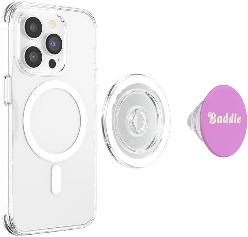 imagePopSockets Phone Grip Baddie PopSockets PopGrip for MagSafeMagnetic PopGrip