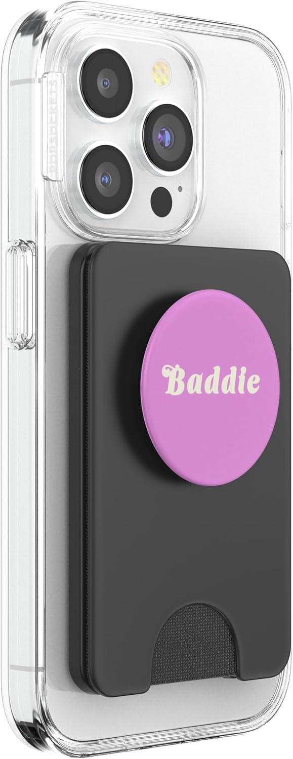 imagePopSockets Phone Grip Baddie PopSockets PopGrip for MagSafeMagnetic PopWallet