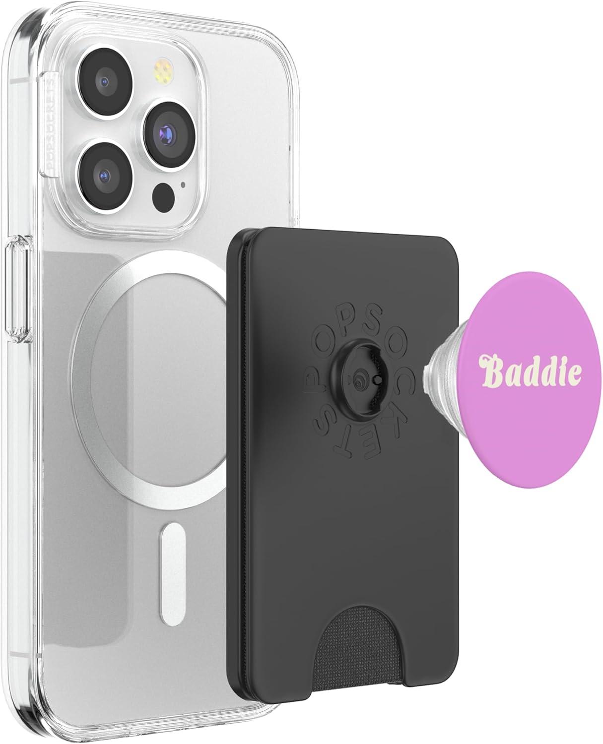 imagePopSockets Phone Grip Baddie PopSockets PopGrip for MagSafeMagnetic PopWallet