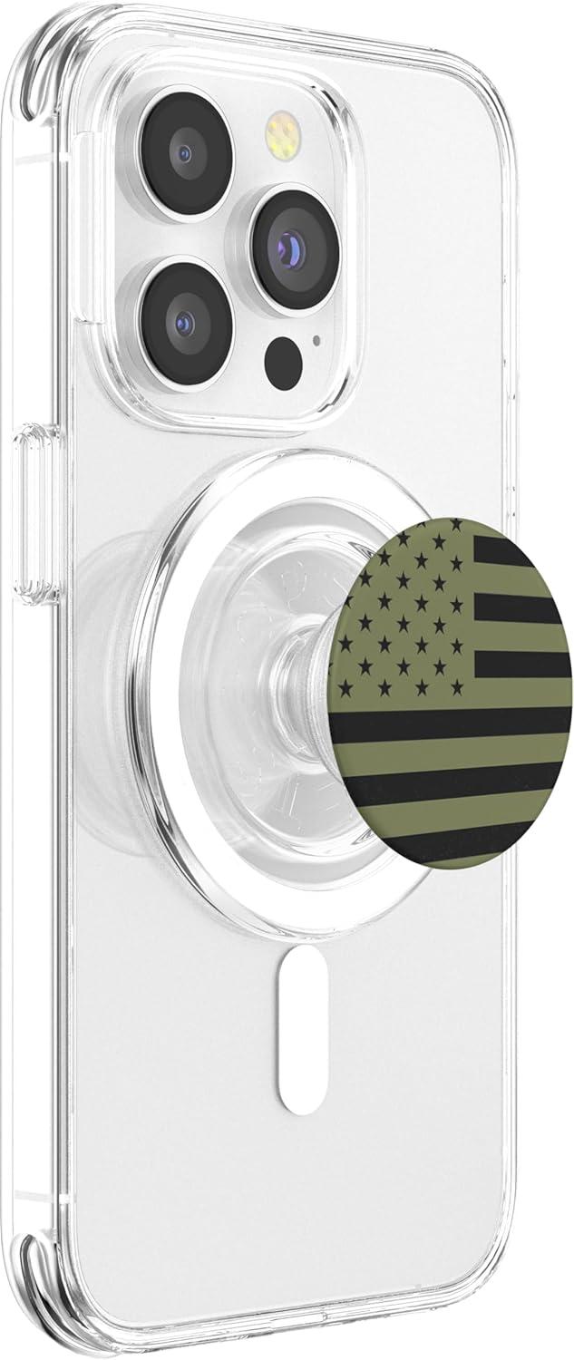 imagePopSockets Phone Grip Olive Americana PopSockets PopGrip for MagSafeMagnetic PopGrip