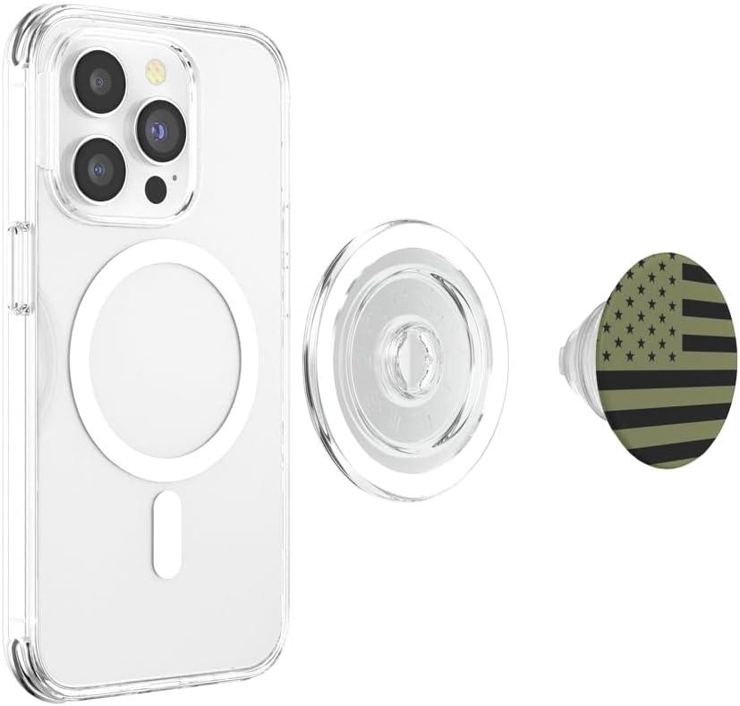 imagePopSockets Phone Grip Olive Americana PopSockets PopGrip for MagSafeMagnetic PopGrip