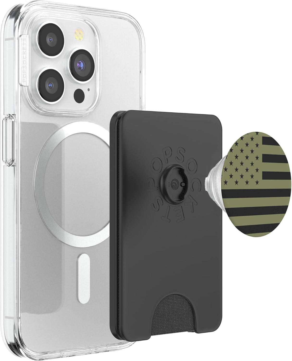imagePopSockets Phone Grip Olive Americana PopSockets PopGrip for MagSafeMagnetic PopWallet