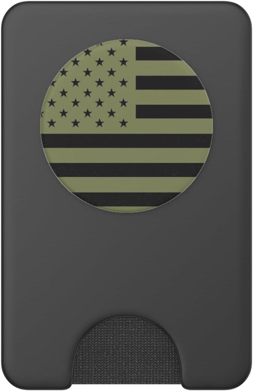 imagePopSockets Phone Grip Olive Americana PopSockets PopGrip for MagSafeMagnetic PopWallet