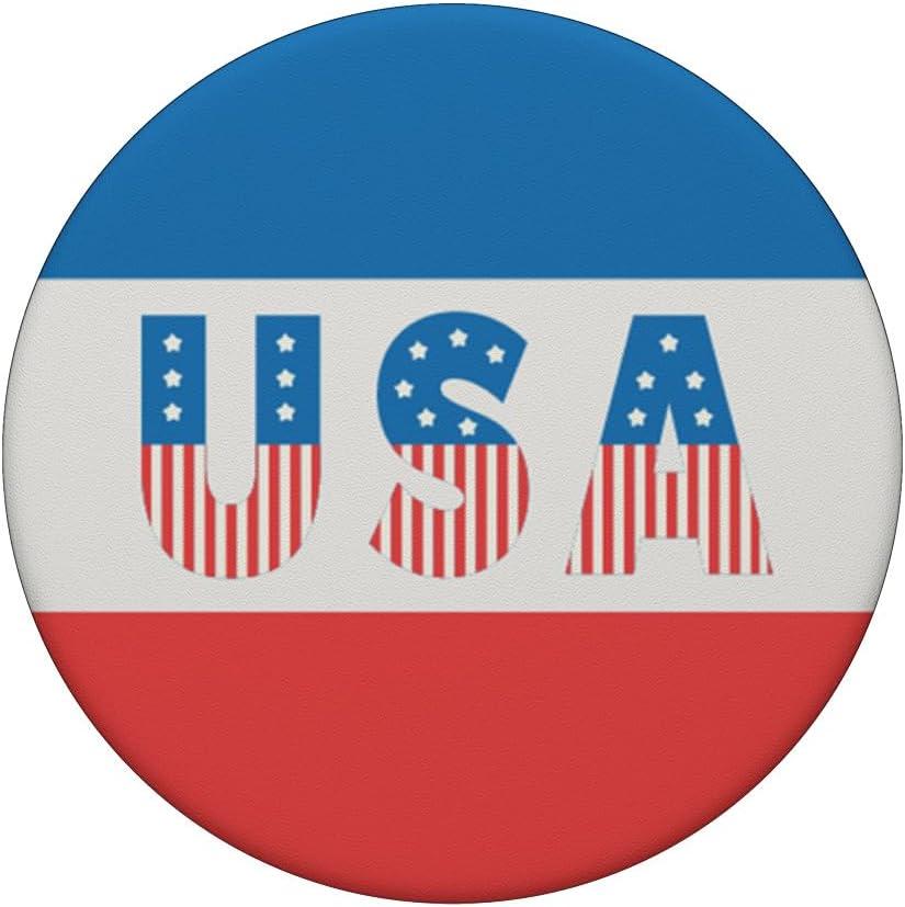 imagePopSockets Phone Grip with Expanding Kickstand USA Emblem PopSockets PopGrip for MagSafeAdhesive PopGrip