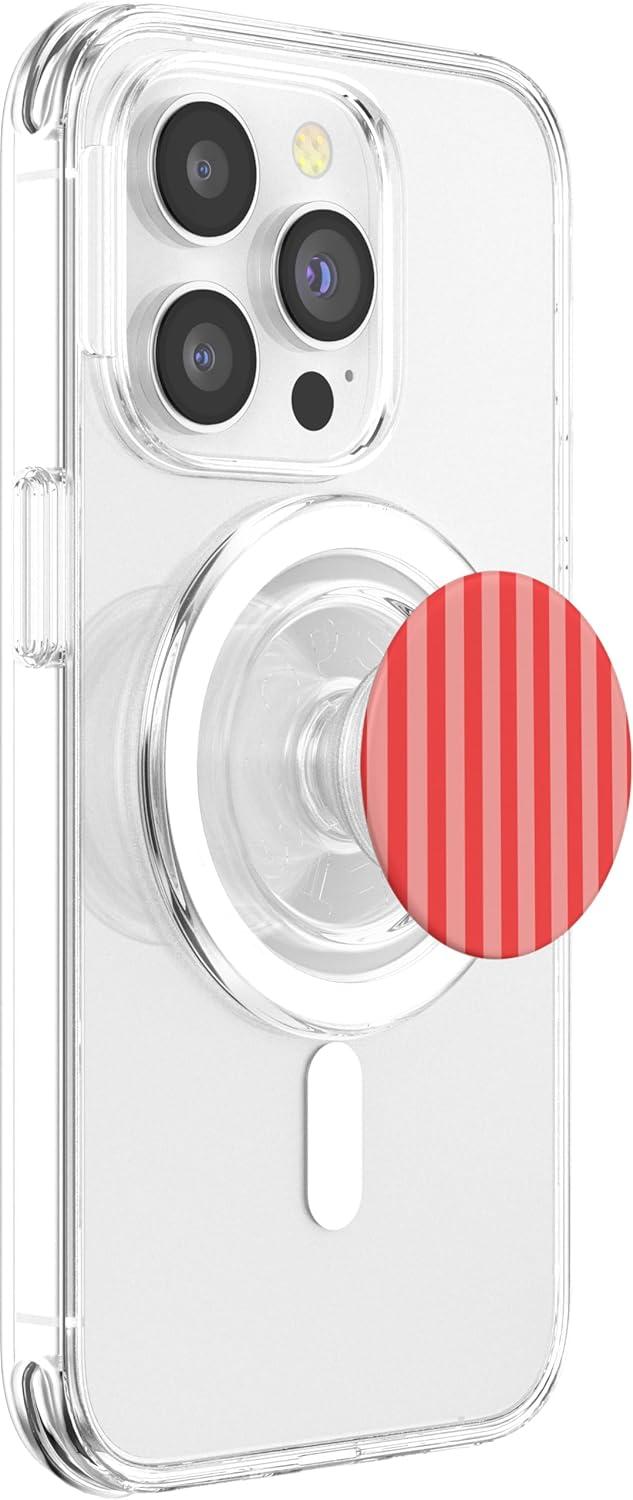imagePopSockets Striped Phone Grip Candy Stripe PopSockets PopGrip for MagSafeMagnetic PopGrip