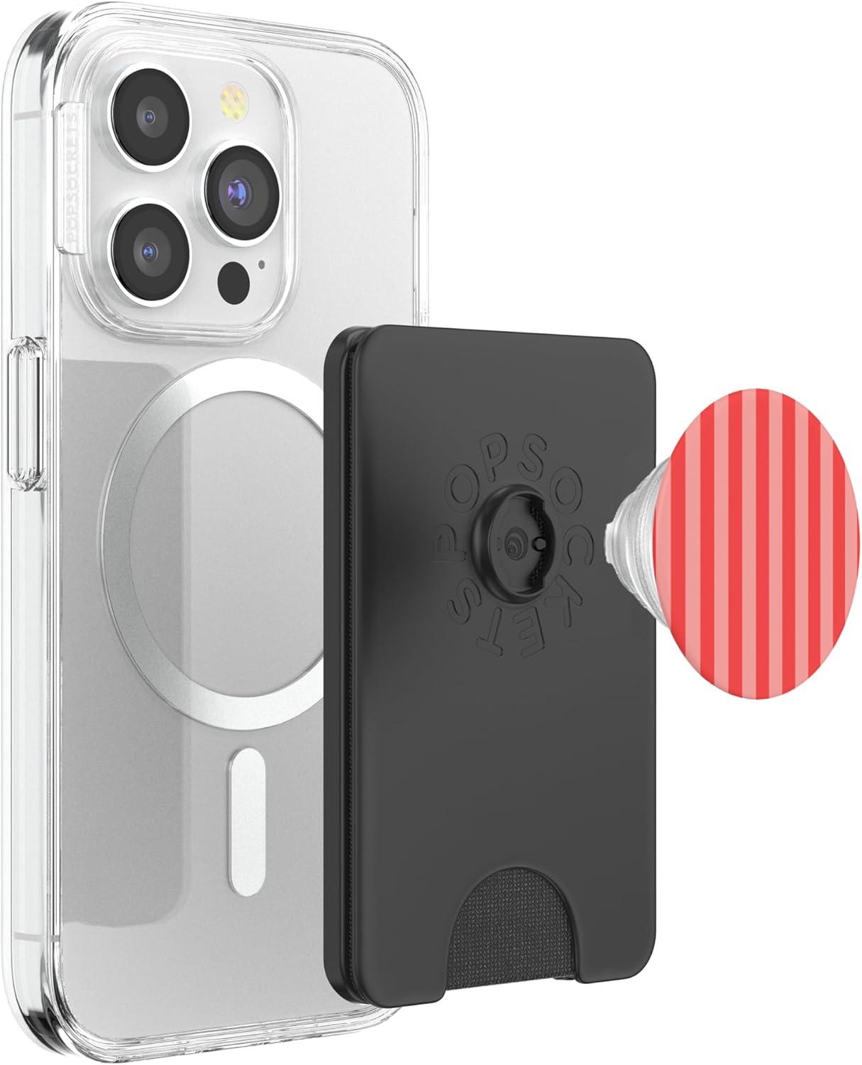 imagePopSockets Striped Phone Grip Candy Stripe PopSockets PopGrip for MagSafeMagnetic PopWallet