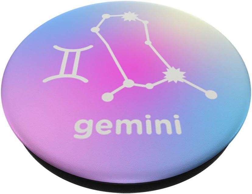imagePopSockets Zodiac Phone Grip Gemini Constellation PopSockets PopGrip for MagSafeAdhesive PopGrip