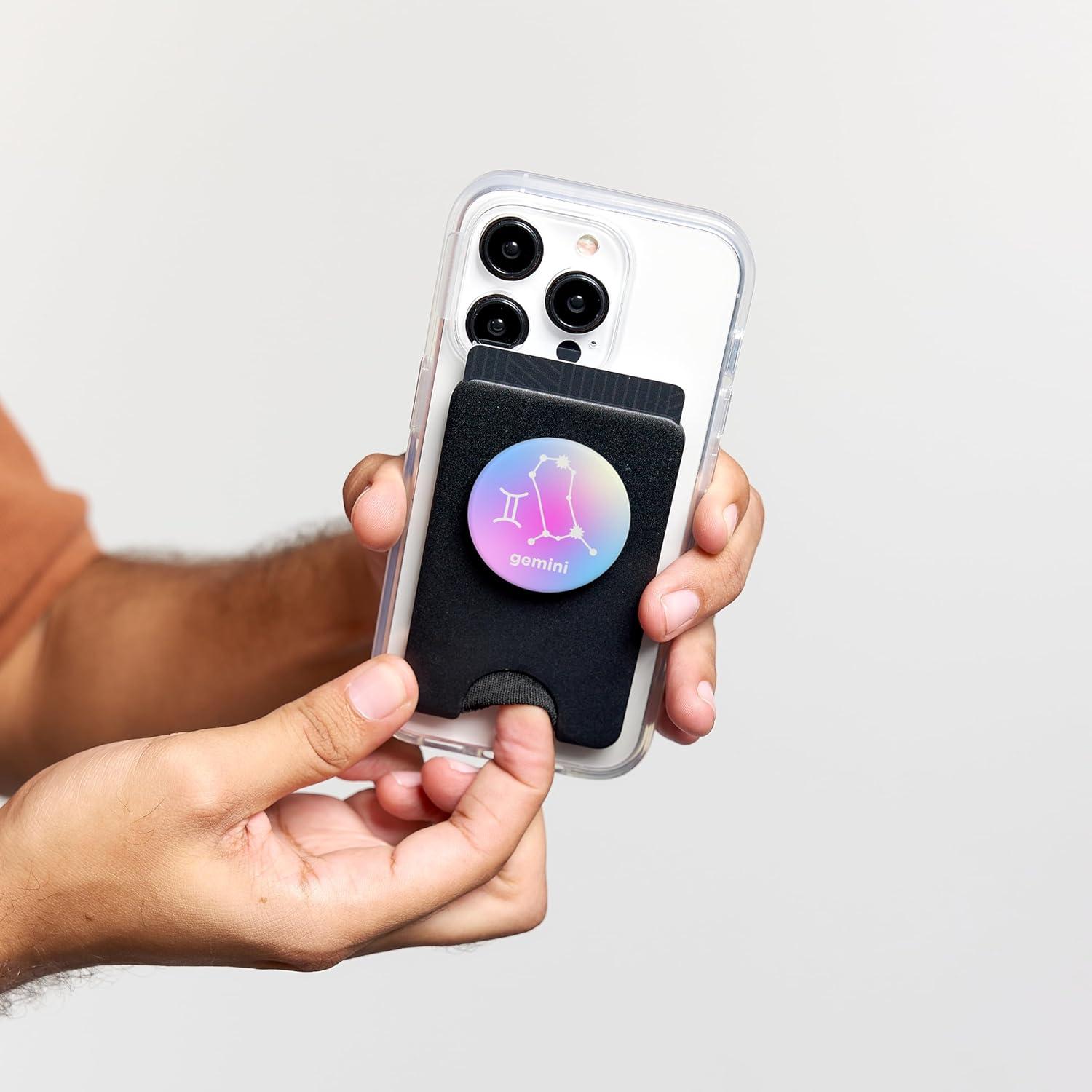 imagePopSockets Zodiac Phone Grip Gemini Constellation PopSockets PopGrip for MagSafeMagnetic PopWallet