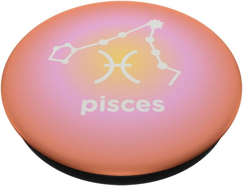 imagePopSockets Zodiac Phone Grip Pisces Constellation PopSockets PopGrip for MagSafeAdhesive PopGrip