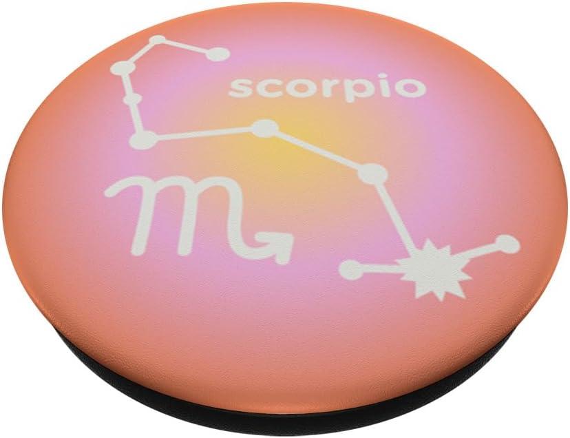 imagePopSockets Zodiac Phone Grip Scorpio Constellation PopSockets PopGrip for MagSafeAdhesive PopGrip