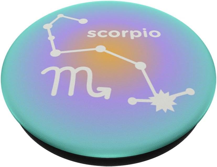 imagePopSockets Zodiac Phone Grip Scorpio Zodiac Sign PopSockets PopGrip for MagSafeAdhesive PopGrip