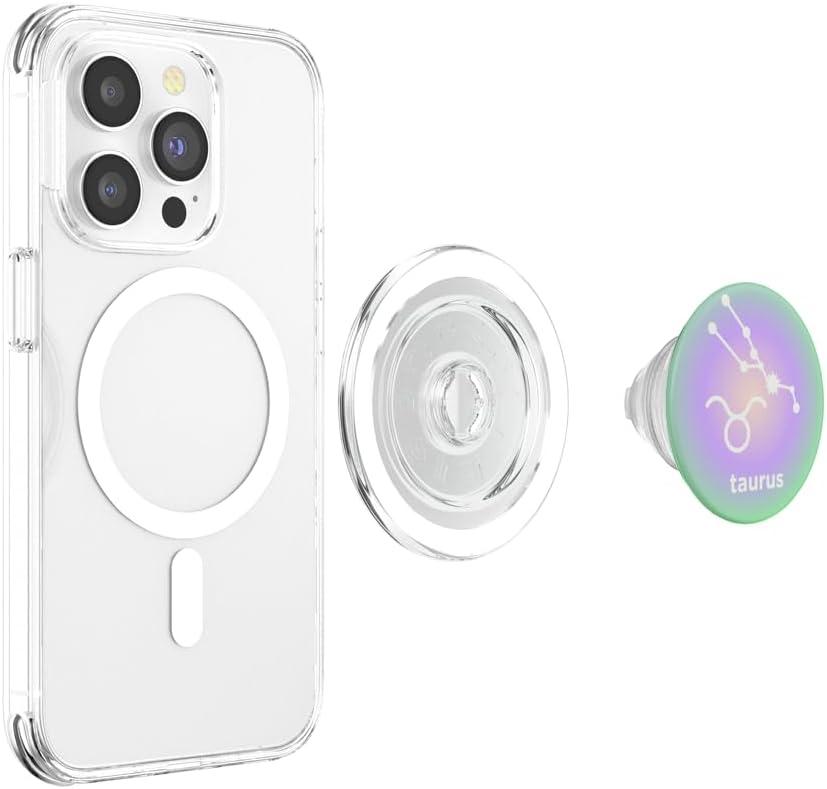 imagePopSockets Zodiac Phone Grip Taurus Zodiac Sign PopSockets PopGrip for MagSafeMagnetic PopGrip