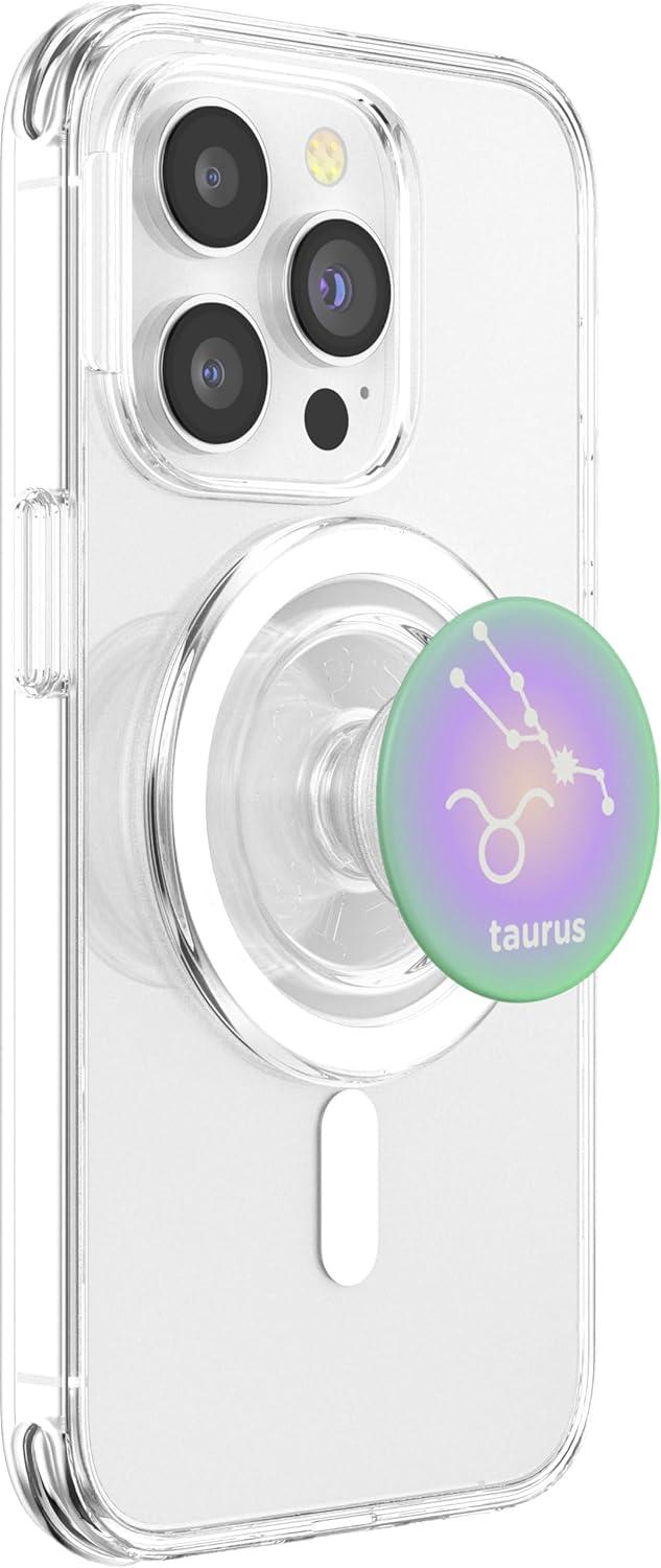 imagePopSockets Zodiac Phone Grip Taurus Zodiac Sign PopSockets PopGrip for MagSafeMagnetic PopGrip