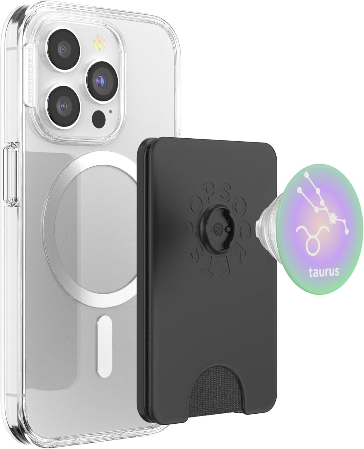 imagePopSockets Zodiac Phone Grip Taurus Zodiac Sign PopSockets PopGrip for MagSafeMagnetic PopWallet