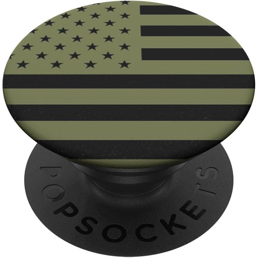 imagePopSockets Phone Grip Olive Americana PopSockets PopGrip for MagSafeAdhesive PopGrip