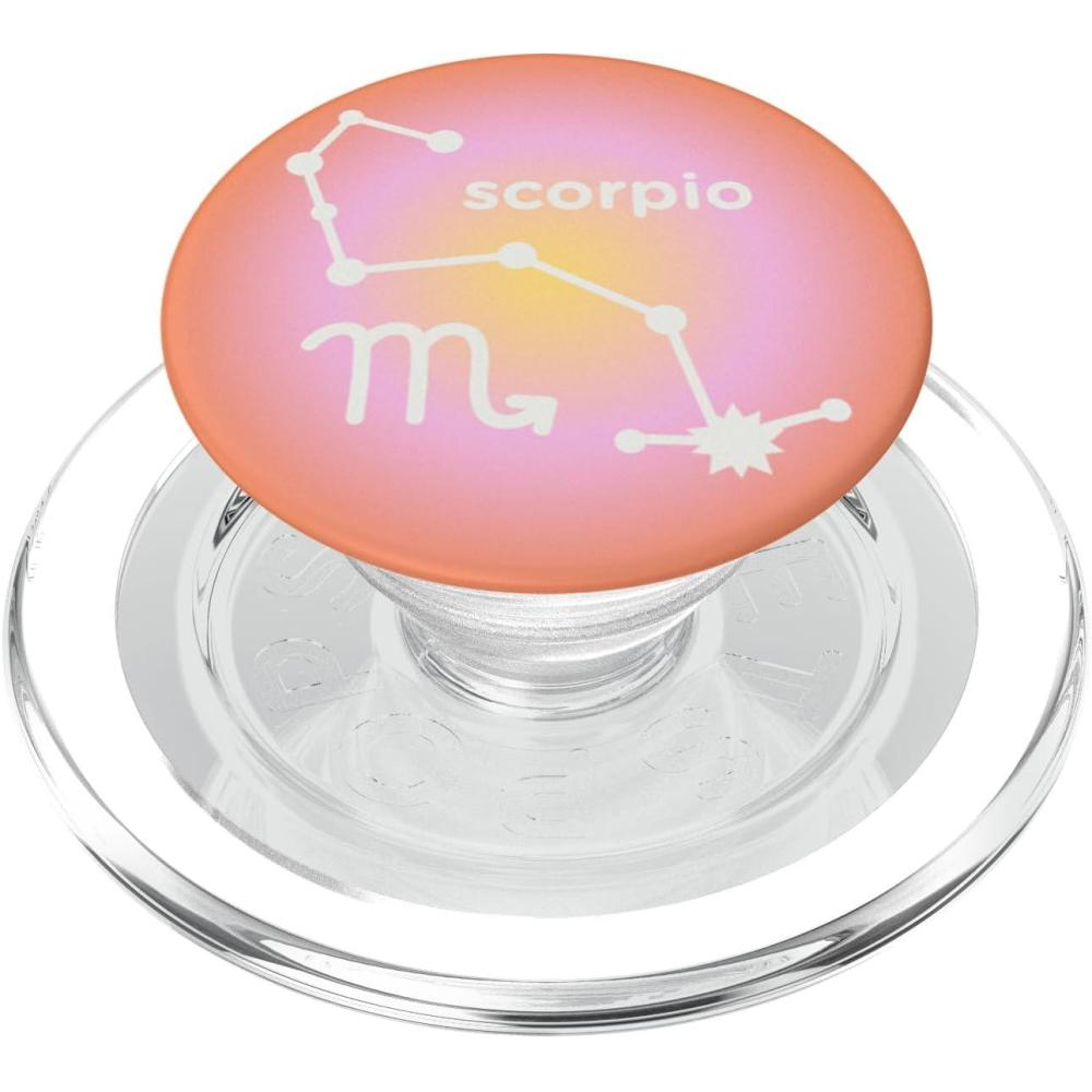 imagePopSockets Zodiac Phone Grip Scorpio Constellation PopSockets PopGrip for MagSafeMagnetic PopGrip