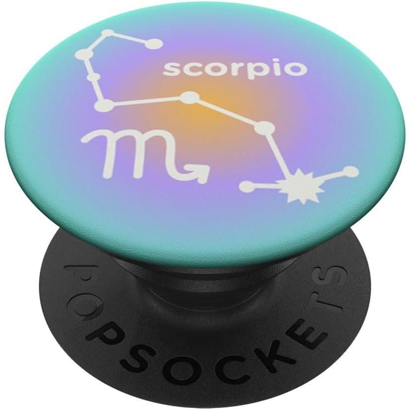 imagePopSockets Zodiac Phone Grip  Scorpio Zodiac Sign PopSockets PopGrip for MagSafeAdhesive PopGrip