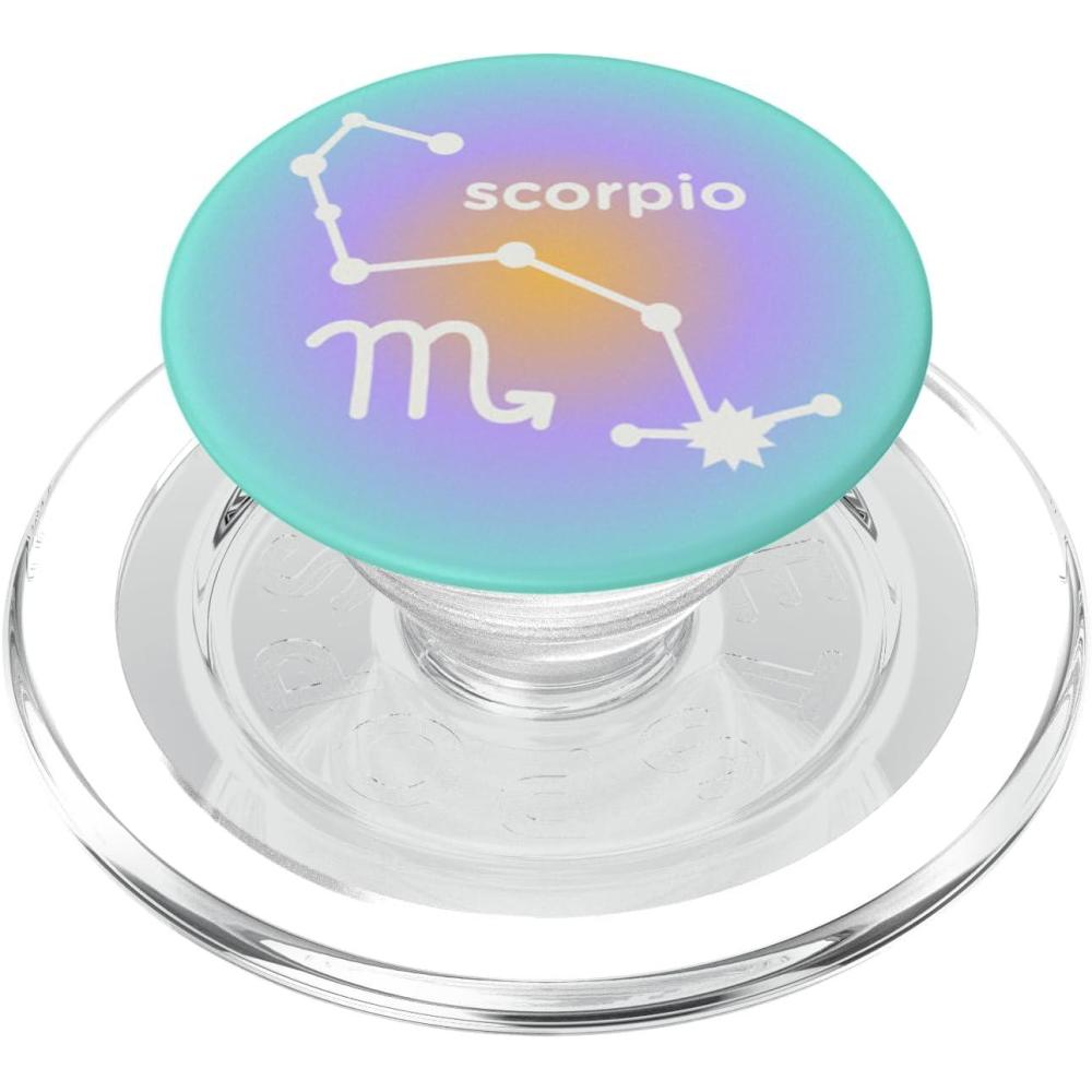 imagePopSockets Zodiac Phone Grip  Scorpio Zodiac Sign PopSockets PopGrip for MagSafeMagnetic PopGrip