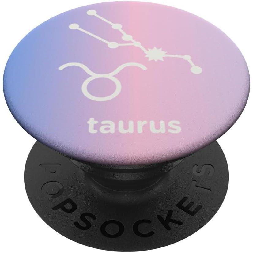 imagePopSockets Zodiac Phone Grip Taurus Constellation PopSockets PopGrip for MagSafeAdhesive PopGrip