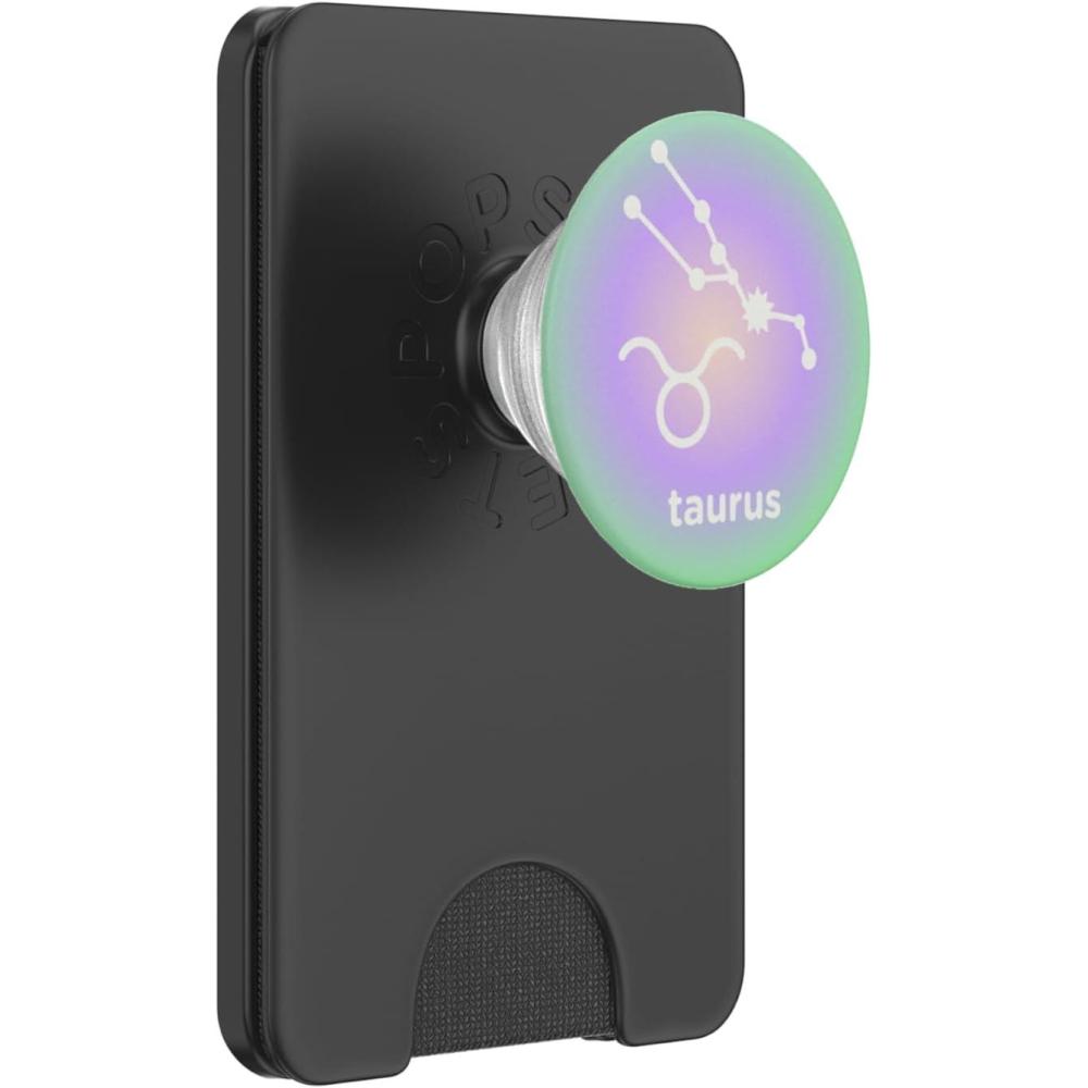 imagePopSockets Zodiac Phone Grip Taurus Zodiac Sign PopSockets PopGrip for MagSafeMagnetic PopWallet
