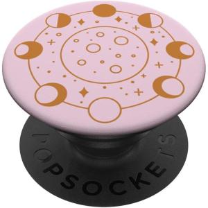 PopSockets Celestial Phone Grip – Golden Moon Cycle PopSockets PopGrip for MagSafe(Adhesive PopGrip)