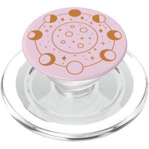 PopSockets Celestial Phone Grip – Golden Moon Cycle PopSockets PopGrip for MagSafe(Magnetic PopGrip)